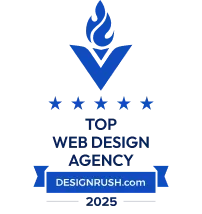 DesignRush Top Web Design Agency 2025 badge
